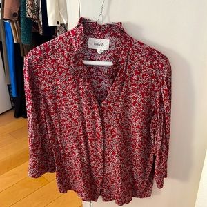 Ba&sh crepe print blouse